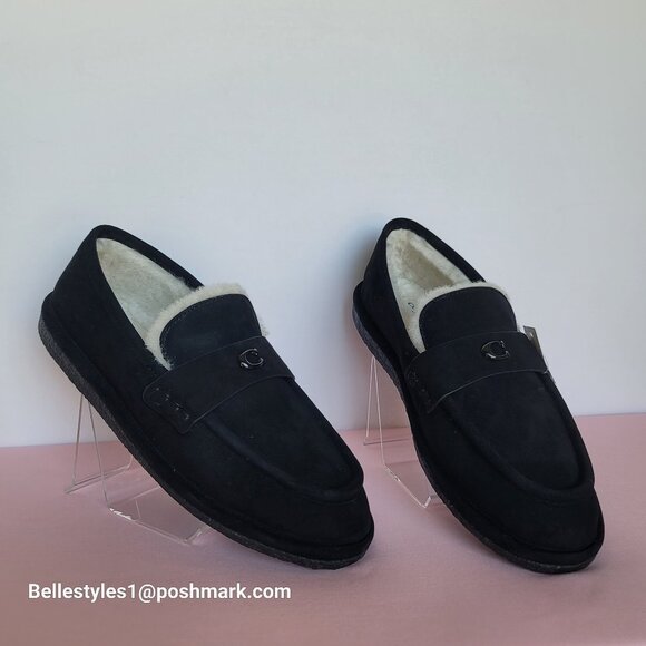 COACH Forest Slipper In Suede- Women’s Size 9B- Black color⭐ - Picture 7 of 16